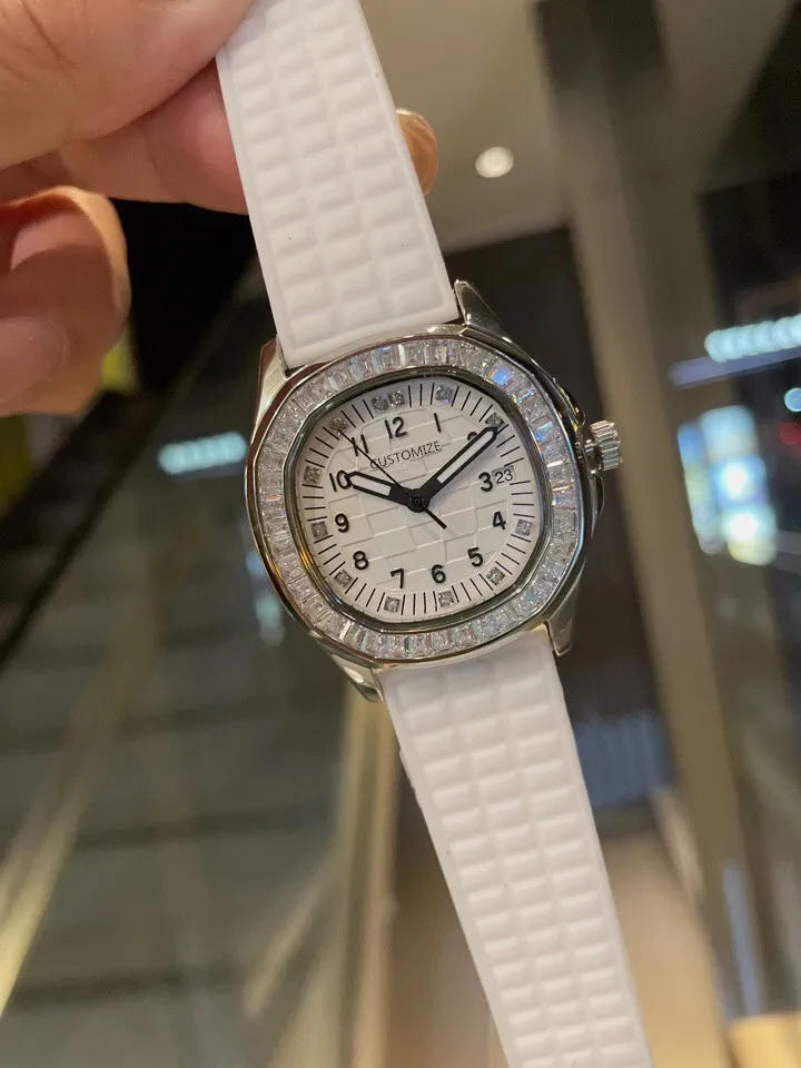 Винтажные женские кварцевые часы Ice Diamond ободок цифровые часы с цифрами силиконовый каучуковый ремешок Aquanaunt круглый восьмиугольник женские часы
