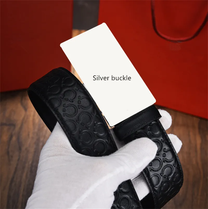 Cinture da uomo di lusso Designer Classica fibbia con lettera Vera pelle Nera Business Casual Cintura di alta qualità Accessori moda251s