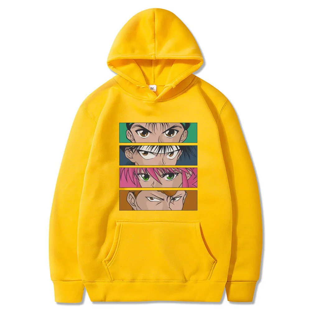 Yu Hakusho Print Hoodies Pullover Мужской Весна Осень Мода Harajuku Толстовка Hoodie Женщины Хип-Хоп Улица Sportswear Y0319