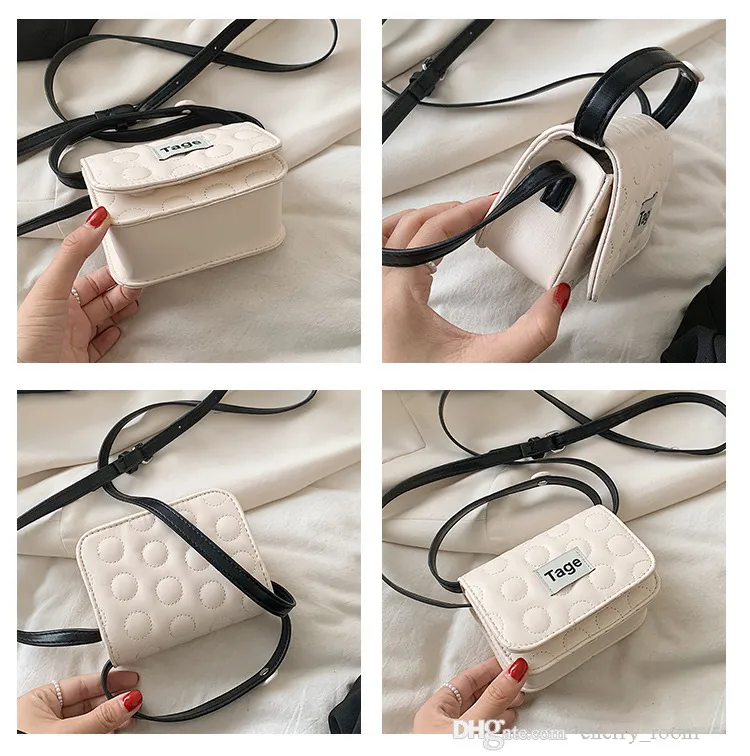 Kids Princess Handbags 2021 Parent-Child Broider Line Solid Colors Pu Messenger Sacs Girl Crossbody Lipstick Femme mini sac F587