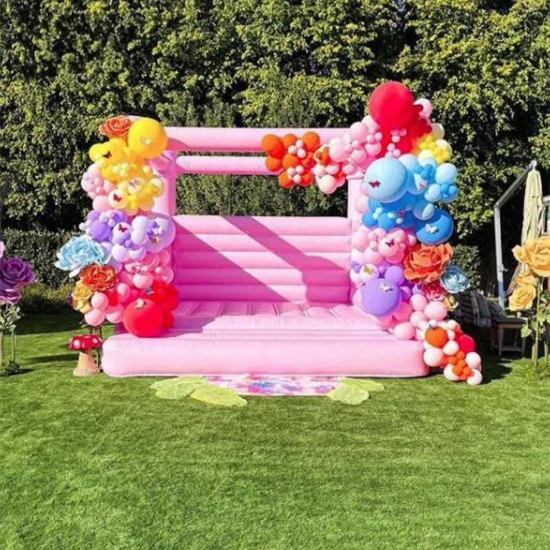 4x4m -13ftx13ft Wedding White Bouncy Castle Inflatable White Jum Castle Adults Bouncer Wedding Party Bounce House212T