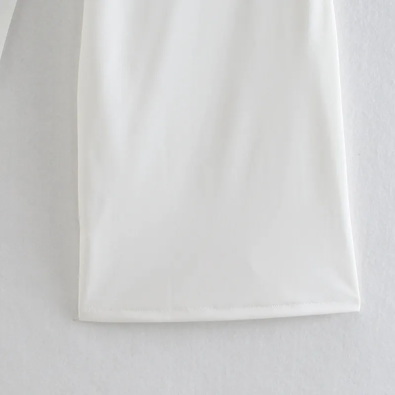 Summer Women Asymmetry One Shoulder White Mini Dress Female Long Sleeve Clothes Casual Lady Slim Vestido D7686 210430