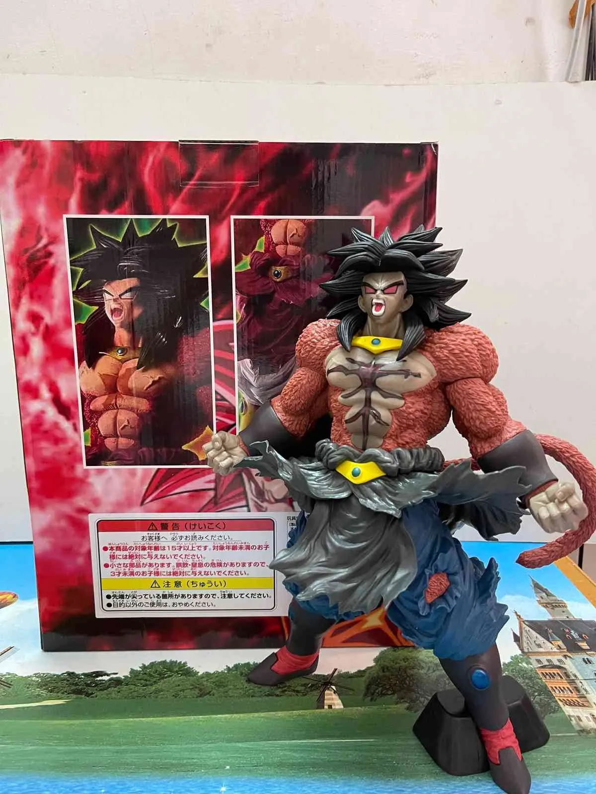 32 см Японской аниме фигура Broly Dark Primary Color Get Anround Broly PVC Pvc Сборник статуи статуи Toy273J9841911