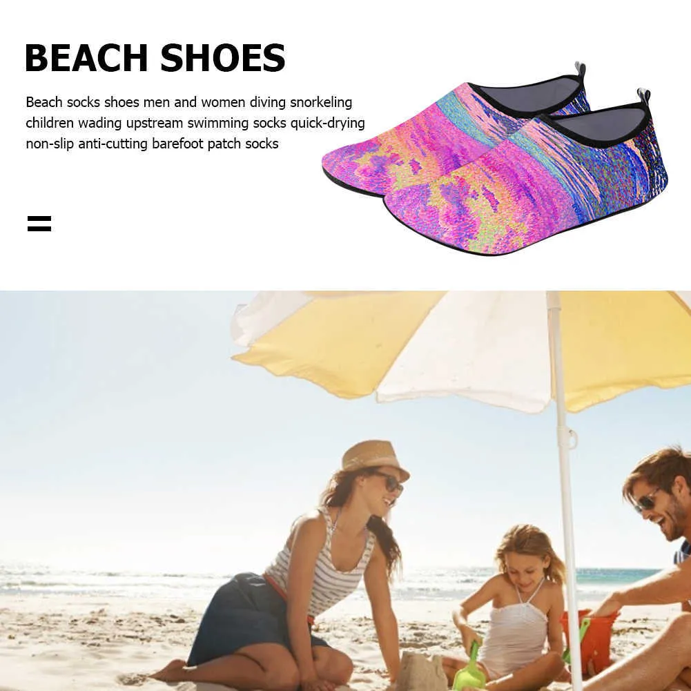 Woman Barefoot Socks Diving Aqua Socks for Swimming Light Water Shoes Beach Shoes NonSlip Swimming Seaside Socks Y07149399421