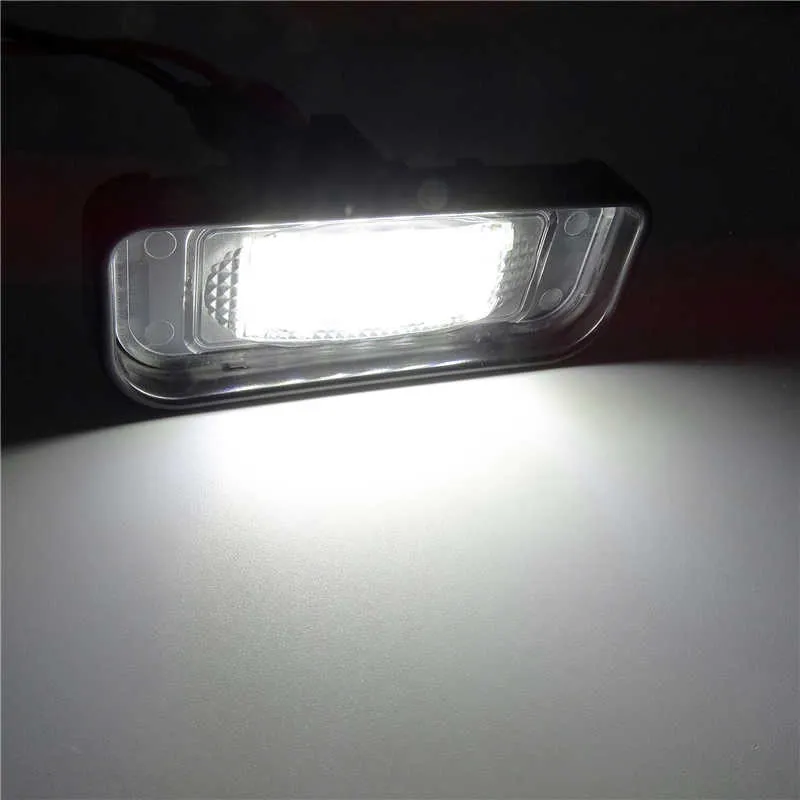 2 st Vit 6000K LED-nummerplattlampa för Benz S-klass W220 S430 S500 S600 Super Light Car Licens Plate Light Replace
