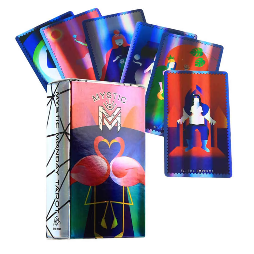 Jeu de cartes Tarot Del Fuego, jeu Oracle, jouet de Divination, fête d'équitation mystère, Guide électronique, prédiction de l'amour du cerveau L5P6