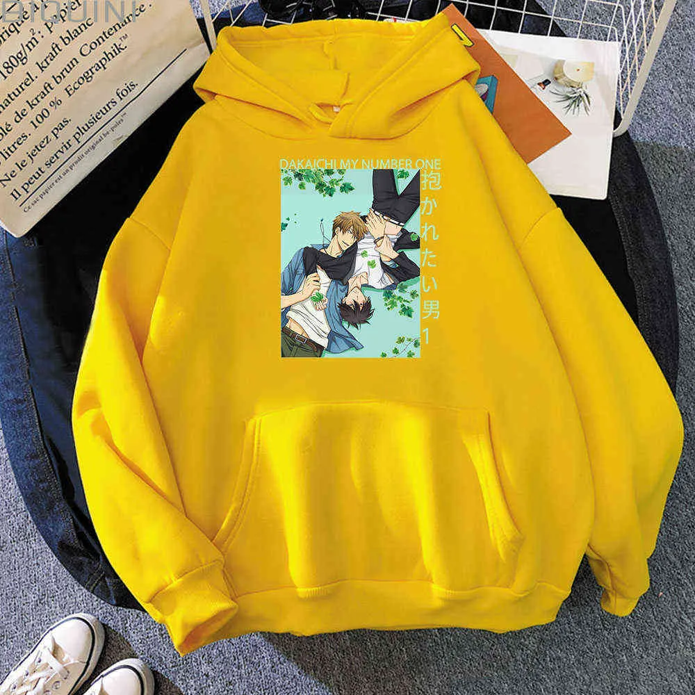 Dakaichi Mitt antal One Oversized Hoodies Kvinnor Saijyo och Azumaya Anime Kläder Koreanska Toppar Streetwears Spring Dropshipping Male Y0820