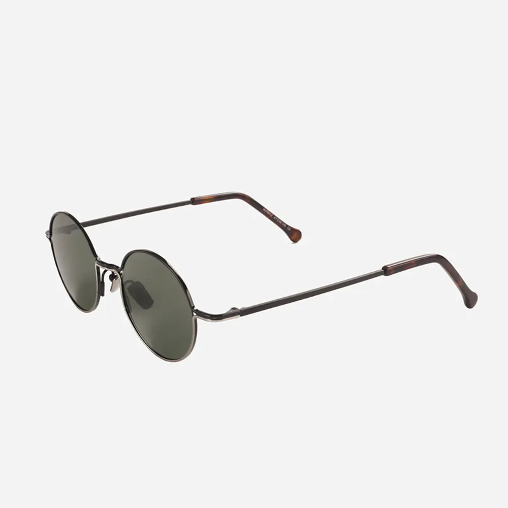 Accessoires haut de gammeItalie Marque Vintage Unisexe Rond Cercle Lentille Personnalisé En Métal Soleil Verre Sunglass2392847