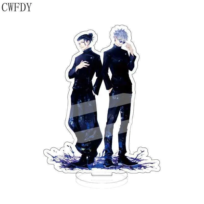 Japon Anime Jujutsu Kaisen Acrylique Figure Stand Cosplay Jujutsu Kaisen Porte-clés Modèle Bureau Décor Fans Collection Hommes Bijoux G1019