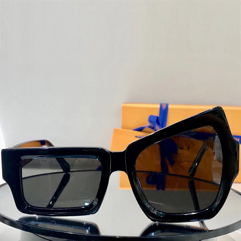 Herren- oder Damen-Sonnenbrille, verzerrt, Z1446W, Herren, quadratischer Rahmen, super modisch, klassische Brille, Outdoor, Straße, Schießen, Trend, Laufsteg, St224Z