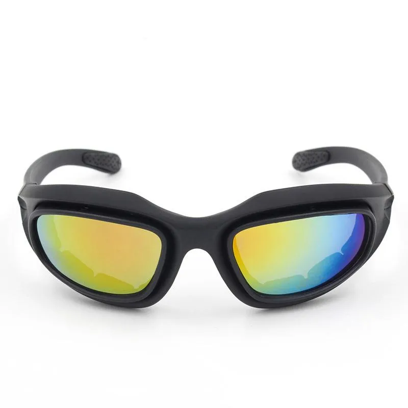 Spiegel C5 Polarisierte Schießbrille Taktische Sonnenbrille Nachtsicht Paintball Spiegel Winddicht Männer und Frauen Reiten186d