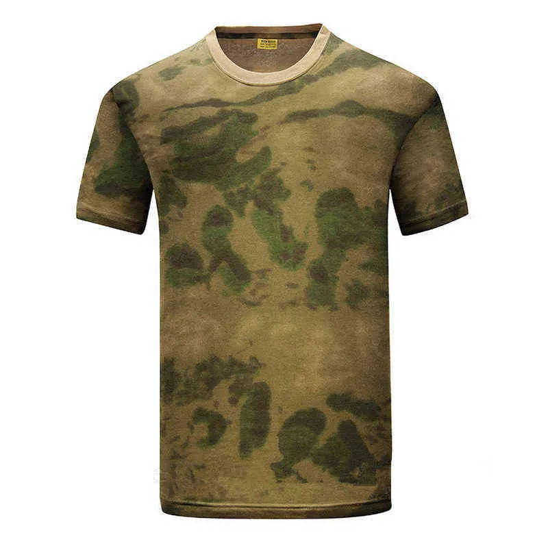 T-shirt en coton d'été MEGE, t-shirts de camp de camouflage sec militaire pour hommes, t-shirt de combat d'entraînement de l'armée tactique respirant camouflage G1222