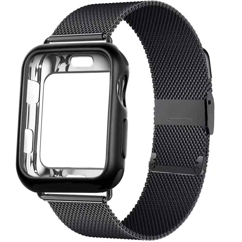 İzleme bandı için kayış 49mm 45mm 41mm 44mm 40mm manyetik döngü paslanmaz çelik metal bileklik Iwatch 8 7 6 Band6252528