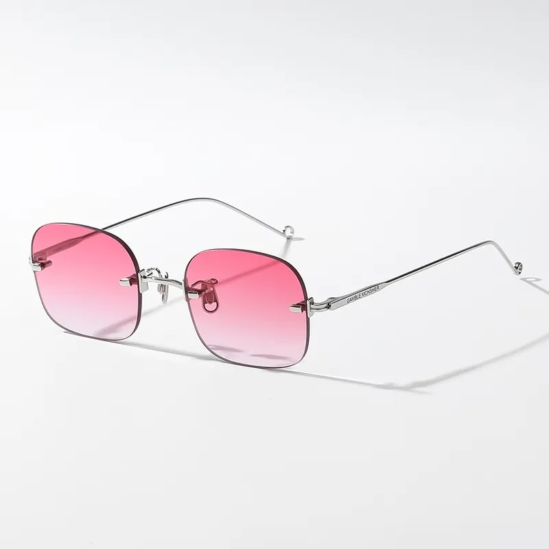 70% Off Online Store Korean rimless glasses Jennie GM square myopia frame anti blue light eye protection radiation flat337t