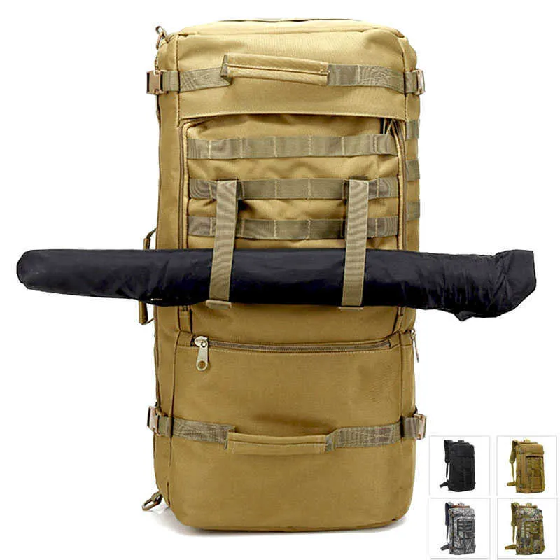 Outdoor Tactical Backpack 50L Large Molle Army Military Bags Multifunction Trekking Hunting Camp Hiking Shoulder Handbag Luggage Y0721