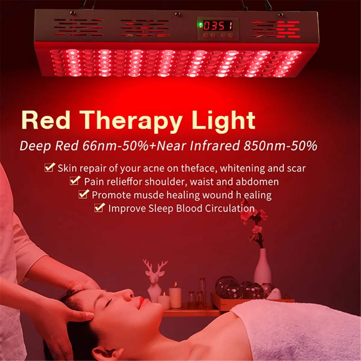 2022 TOP Amazon S Full Body LED LED INFRA Red Light Therapy Lamp 660nm 850nm Panel Codys مصباح الجهاز 300W 600W298W