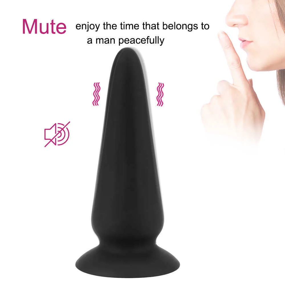 Massagem Itens Vibrating Butt Plug Supção 10 Velocidades G-Spot Massager Massager Sem Fio Remoto Controle Anal Vibrador Silicone Adulto Produtos Sexy