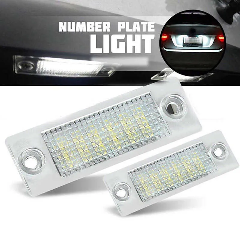 carro led número de licença luzes lâmpada para vw transportador t5 multivan caravelle eurovan passat caddy touran carro