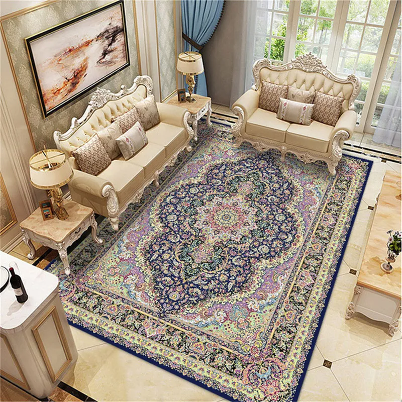 Turquie imprimé persan tapis épais doux salon chambre bain décoratif zone tapis lavable turc Boho grand sol tapis tapis 220301