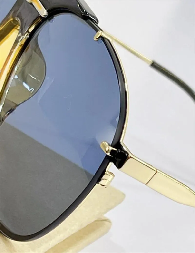新しいファッションデザインサングラス0740Sパイロットフレームメタル寺院人気で多用途のスタイル最高品質UV400保護メガネ309J