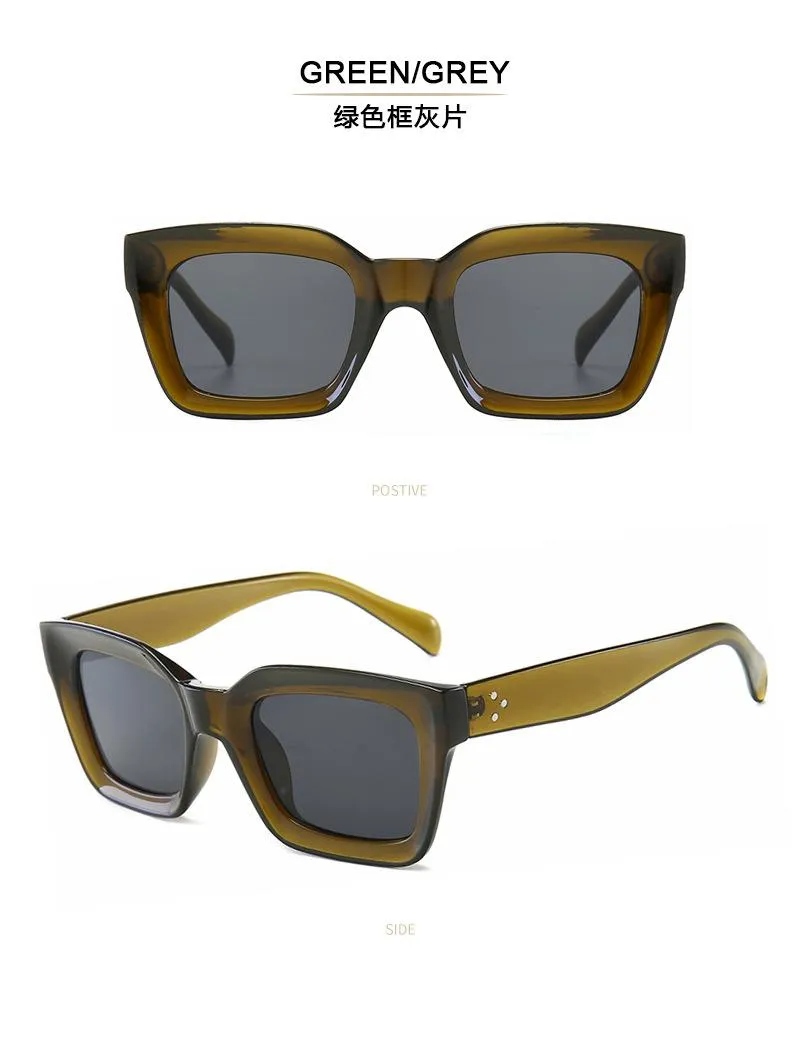 Vintage Luxury Sunglasses Women Classic SQUARE S130 Sun Glasses Retro Gradient Outdoor Lentes De Sol Mujer251S