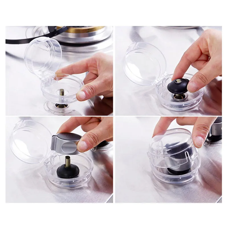 Kids Safety Gas Stove Knob Covers Clear Oven Range Control Switch Cover Protector Baby Security Product4672340