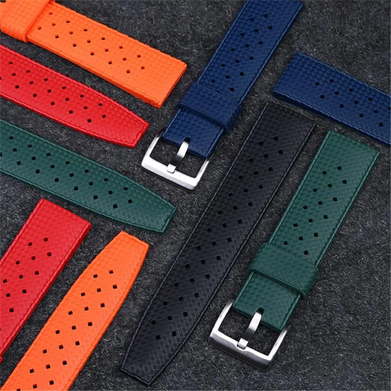 Watch Bands 20mm 22mm Premium-Grade Tropic Rubber Silicone Strap For SRP777J1 Men Sport Diving Breathable Wrist Band Bracelet2597