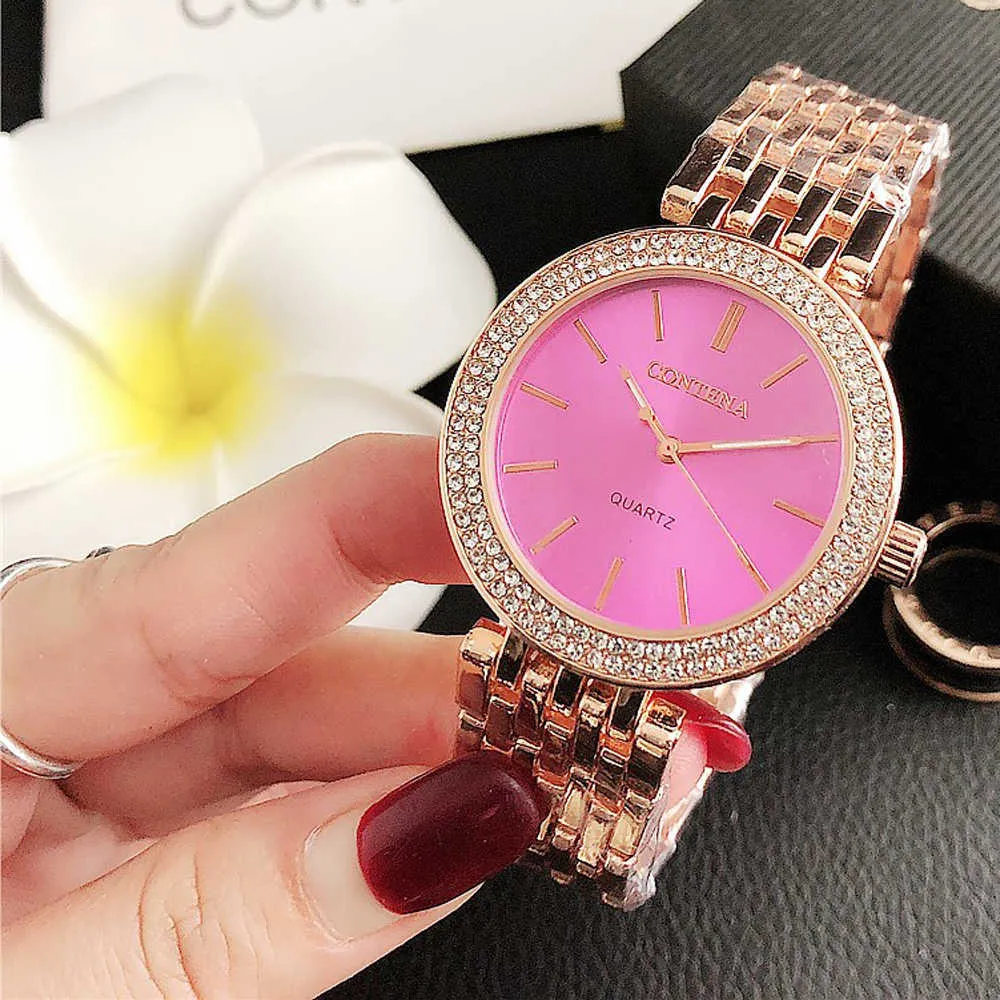 Reloj Mujer золотые часы для женщин модные женские кварцевые роскошные наручные часы женские Relogio Feminino 210707310C