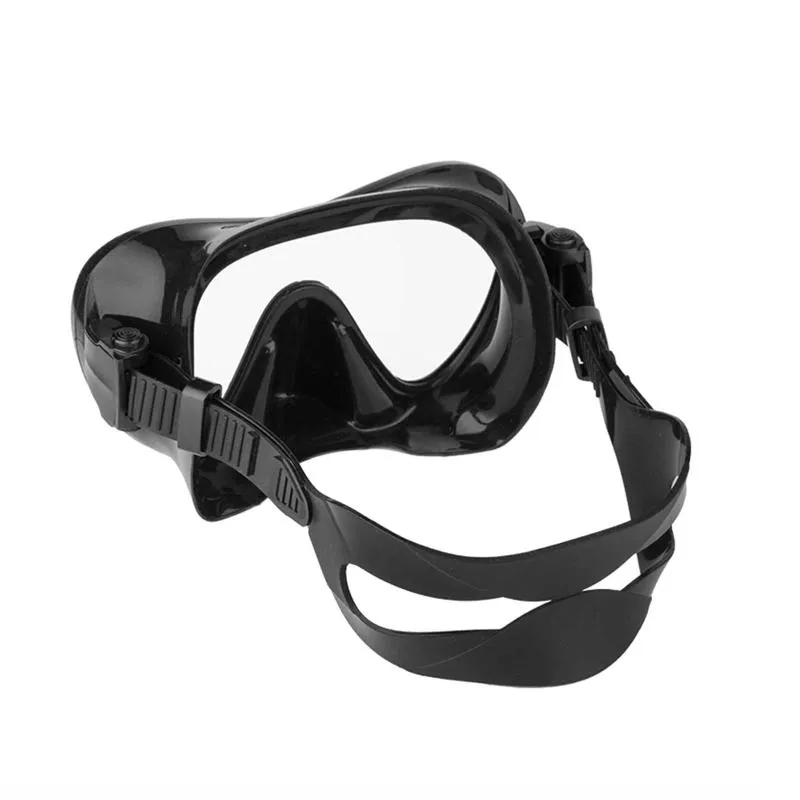 Stilglasögon silikon anti-dimma snorkling ramlös undervattens räddning simningsutrustning #w dykning masker289d