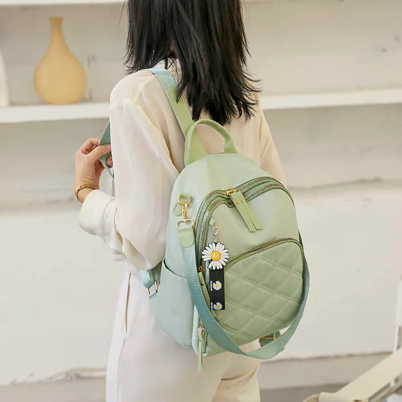 Girls Kawaii Fashion Backpack Oxford Waterproof Cloth Nylon Rucksack School College Bookbag Women Shoulder Purse Bags Sac A Dos X0529