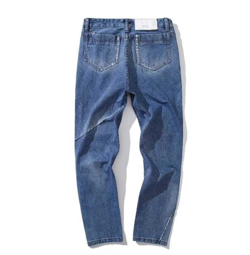 21SS Ader Jeans Spring Summer Catwalk Straight Wash Jeans Hommes Meilleure qualité Streetwear Denim Pantalon X0602