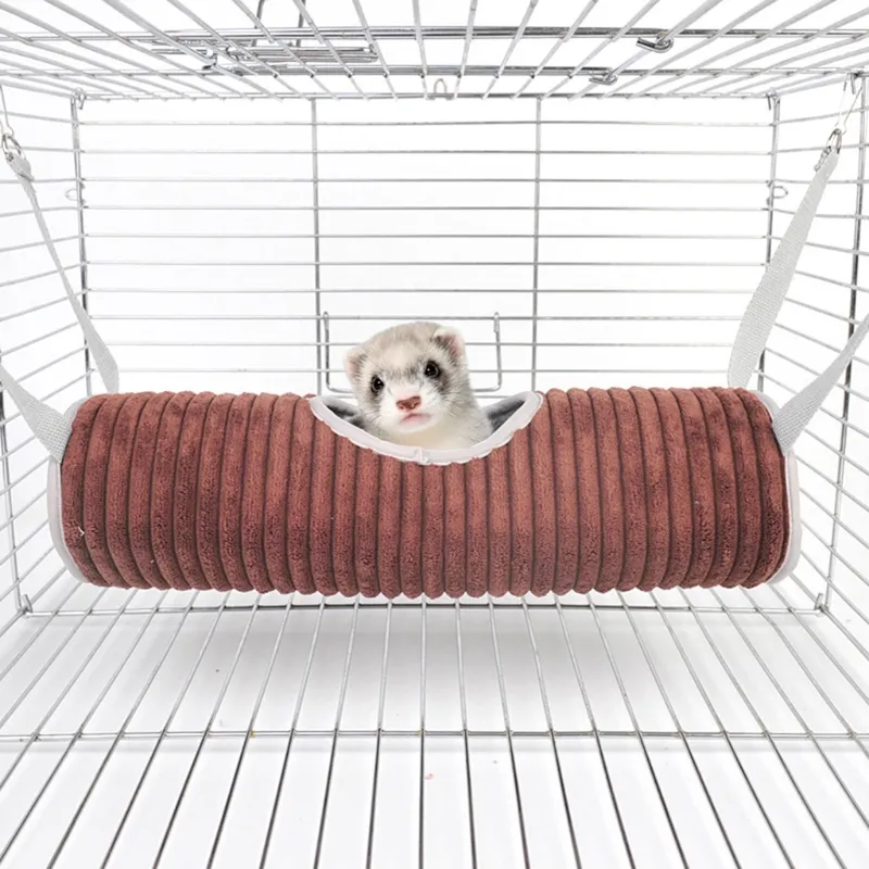 Winter warmer Hamster Tunnel Hängematte für kleine Tiere Zuckergleiter Schlauchbett Nistbett Ratte Spielzeug Cage Accessoires4480926