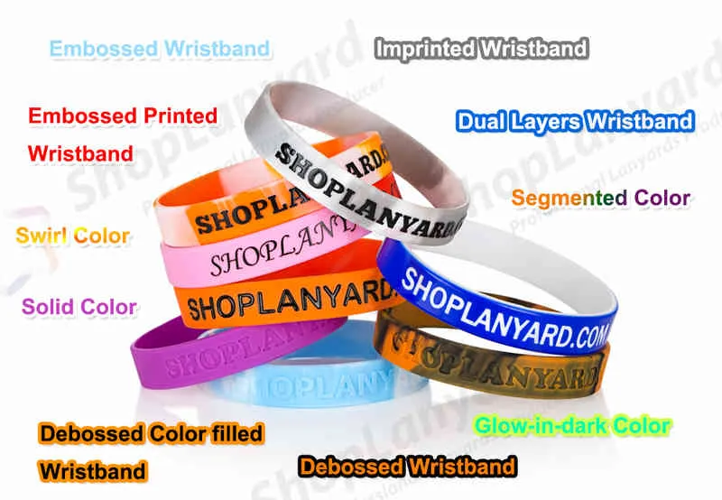 Personalized Wristbands Text Engraved On Rubber Debossed Colorfilled Silicone Bracelet For Motivation Events Gifts
