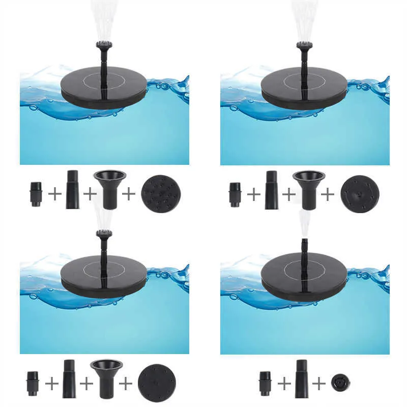 太陽の噴水の丸型庭の散水ツールの浮遊水ポンプのプールの池の滝の装飾アウタードアパティオY0730