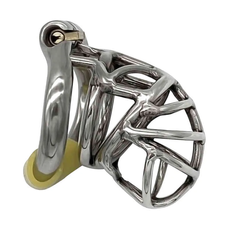 Nxy Cockrings ergonomique en acier inoxydable dispositif de verrouillage furtif Cage anneau de pénis ceinture S065 02151912089