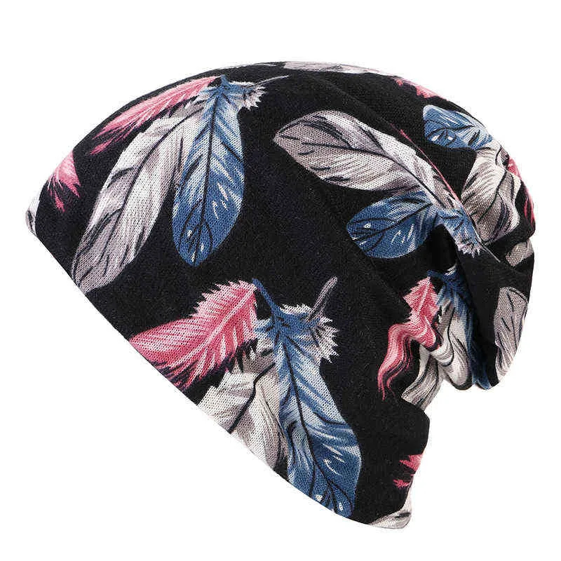 Nouveau printemps chapeaux chapeaux femmes unisexe slouchy hiver casquettes printemps et automne mode hip-hot Skullies bonnets bonnet écharpe Y21111