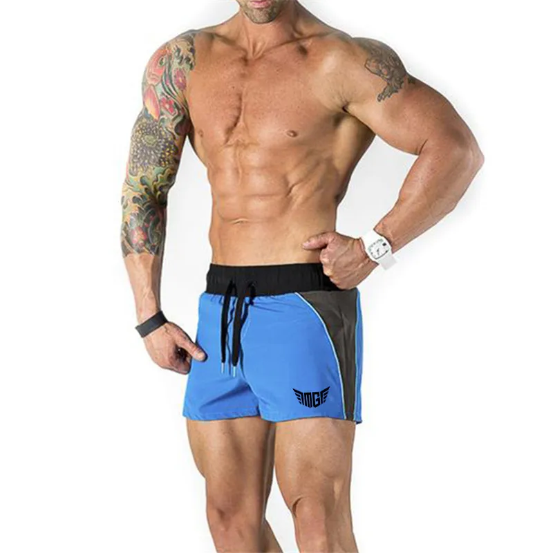 Marque Mens Compression Shorts Summer Patchwork Bermuda Shorts Gyms Fitness Hommes Cossfit Bodybuilding Collants Shorts d'entraînement 210421