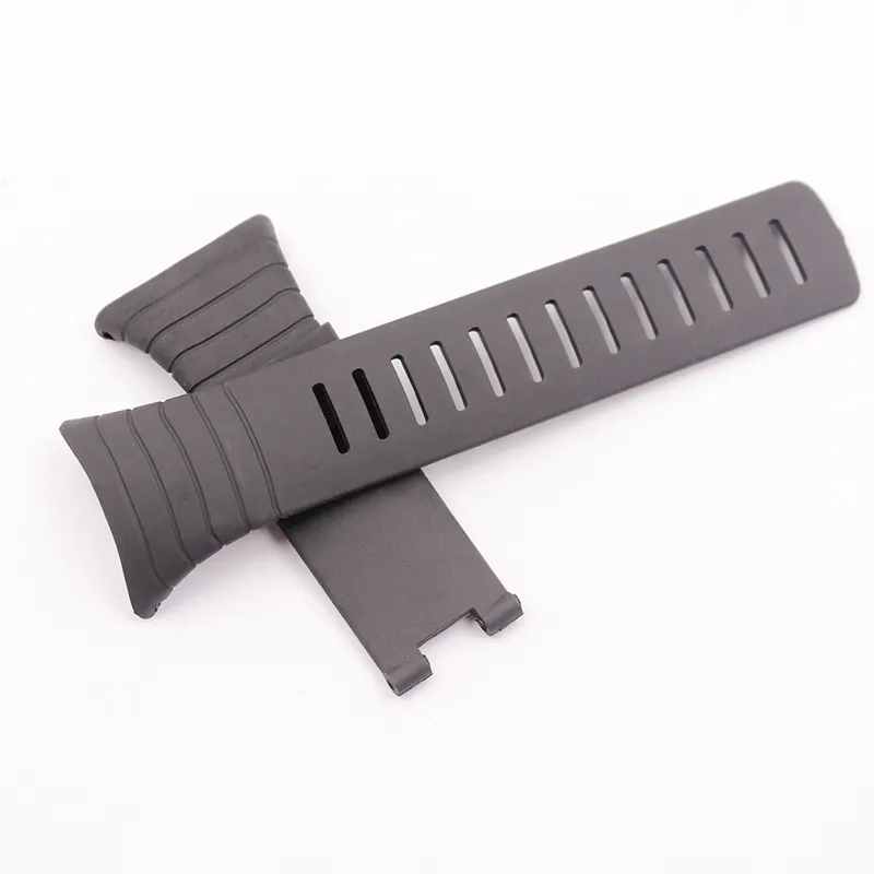 Titta på tillbehör för Suunto Core Watches Män 100% alla standardarmband Black Belt Tape Strap262Q