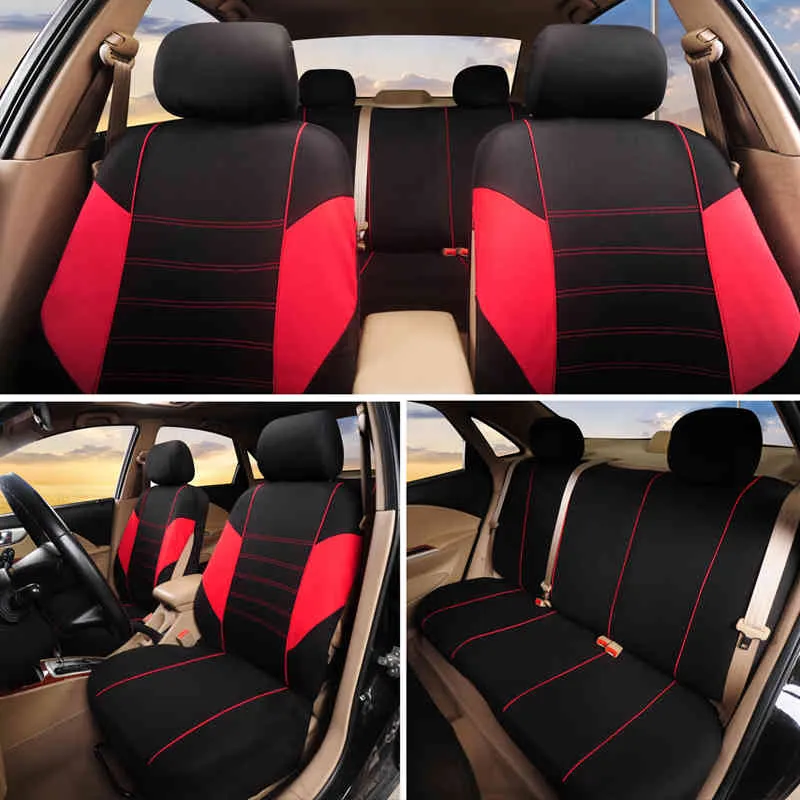 Housses de siège de voiture compatibles avec les airbags, s'adaptent à la plupart des voitures, camions, SUV ou fourgonnettes, 100 % respirantes avec un tissu en polyester éponge composite de 2 mm.