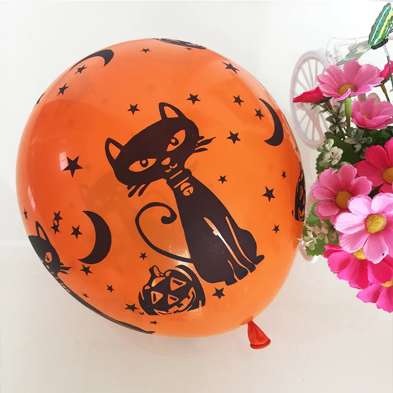 Halloween-Deko-Ballon, Geister-Festival-Party, schmückt 12 Zoll 2,8 g dicke Latexballons