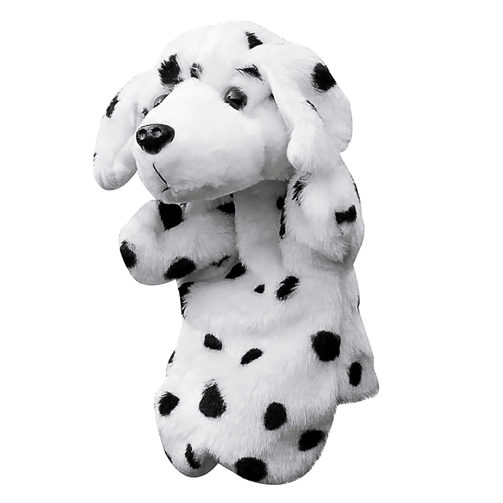 Baby Kids Educational Toy Education Dalmatian Animal Shape Pluxh Hand Puppet Parentchild Toy Gream Girls Dots Prinha Presentes de boneca de pelúcia Fe q03667437