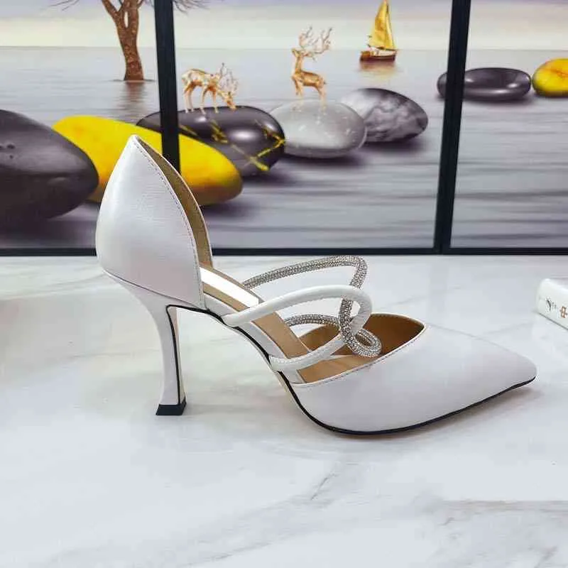 샌들 로마 스타일 섹시한 발 뒤꿈치 2022 새로운 하이힐 여자 신발 여름 샌들 블랙 플립 플롭 여성을위한 39 s sandles heels 220314