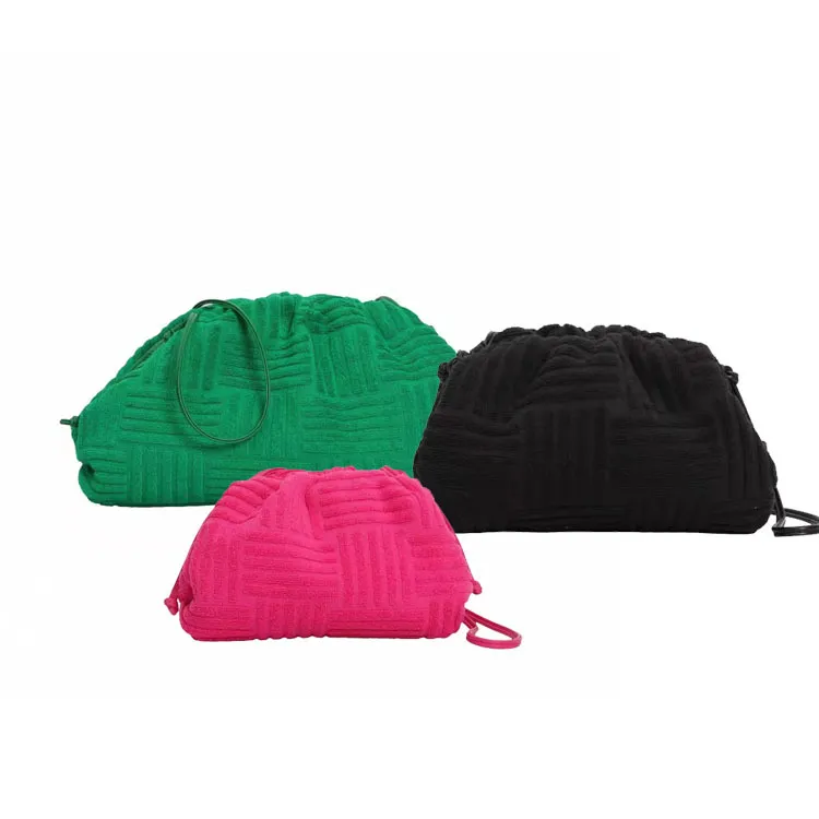 HBP crossbody bag luxurious designer women handbags Towel embossed cloud clutch bags fashionable 2021 autumn and winter new dumpling bag mini purse wallets