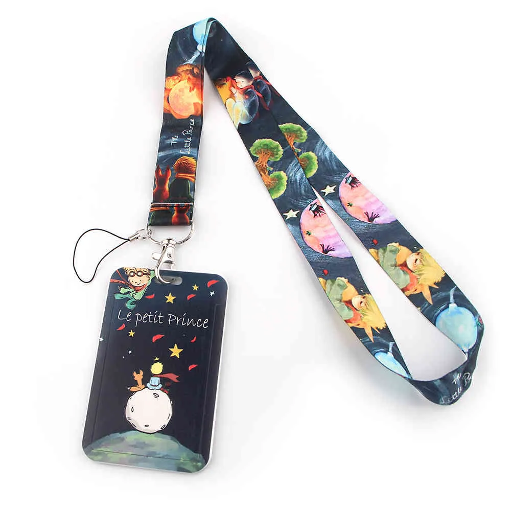 20 sztuk / partia J2210 Cartoon Little Prince Brelok Key Badge Telefon komórkowy Line Smycz z Kawaii Holder Cover
