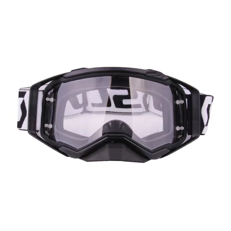 Motocross Okulary Okulary Okulary Gogle dla Ski Scooter ATV UTV Dirt Bike Racing Motos Hełm Okulary TPU Rama PC Obiektyw