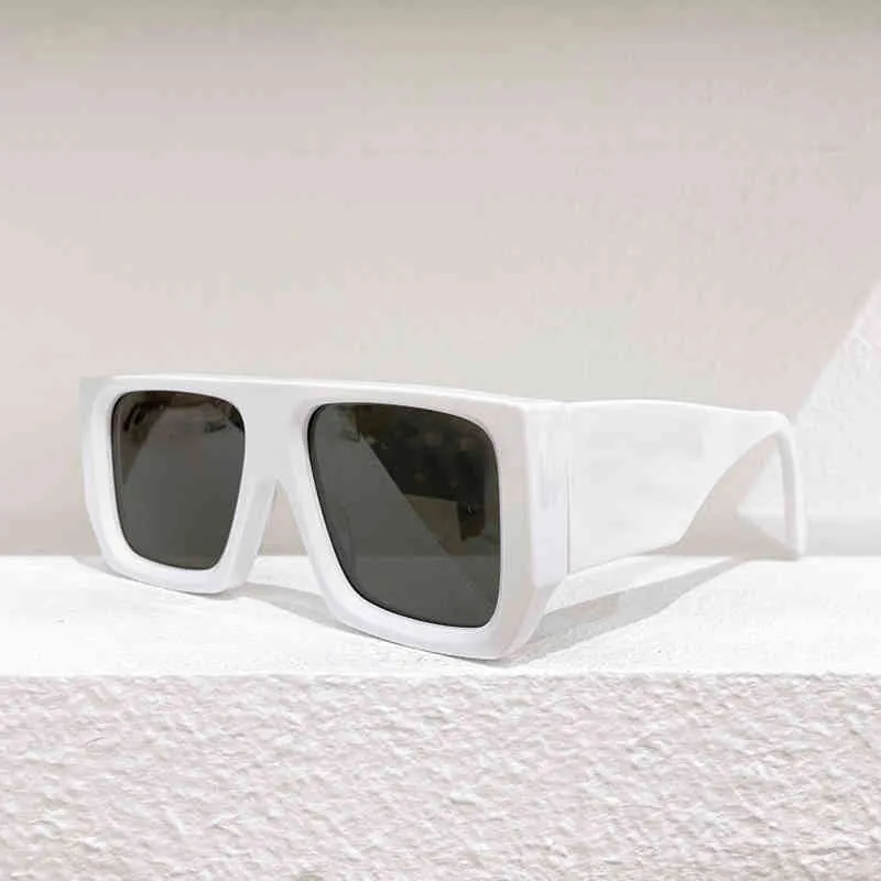 2021 Schwarz weiß großer Rahmen rechteckige dicke Tempel Männer039s Sonnenbrille OW40018U Mode Frauen039s Hochqualitätsbrille4945314