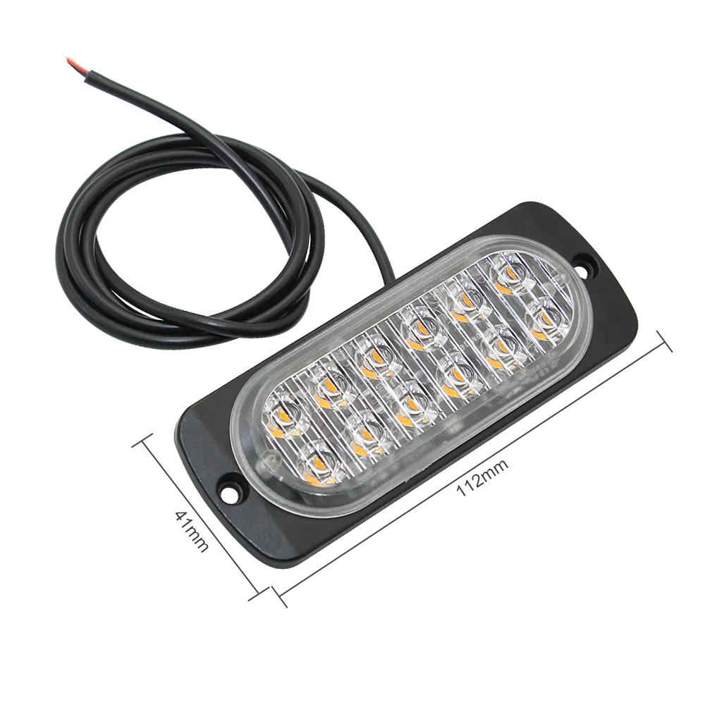 Ultra mince 12V 24V LED feu de position latéral Multi Modes stroboscope clignotant lampe d'avertissement pour camion camion remorque caravane voiture