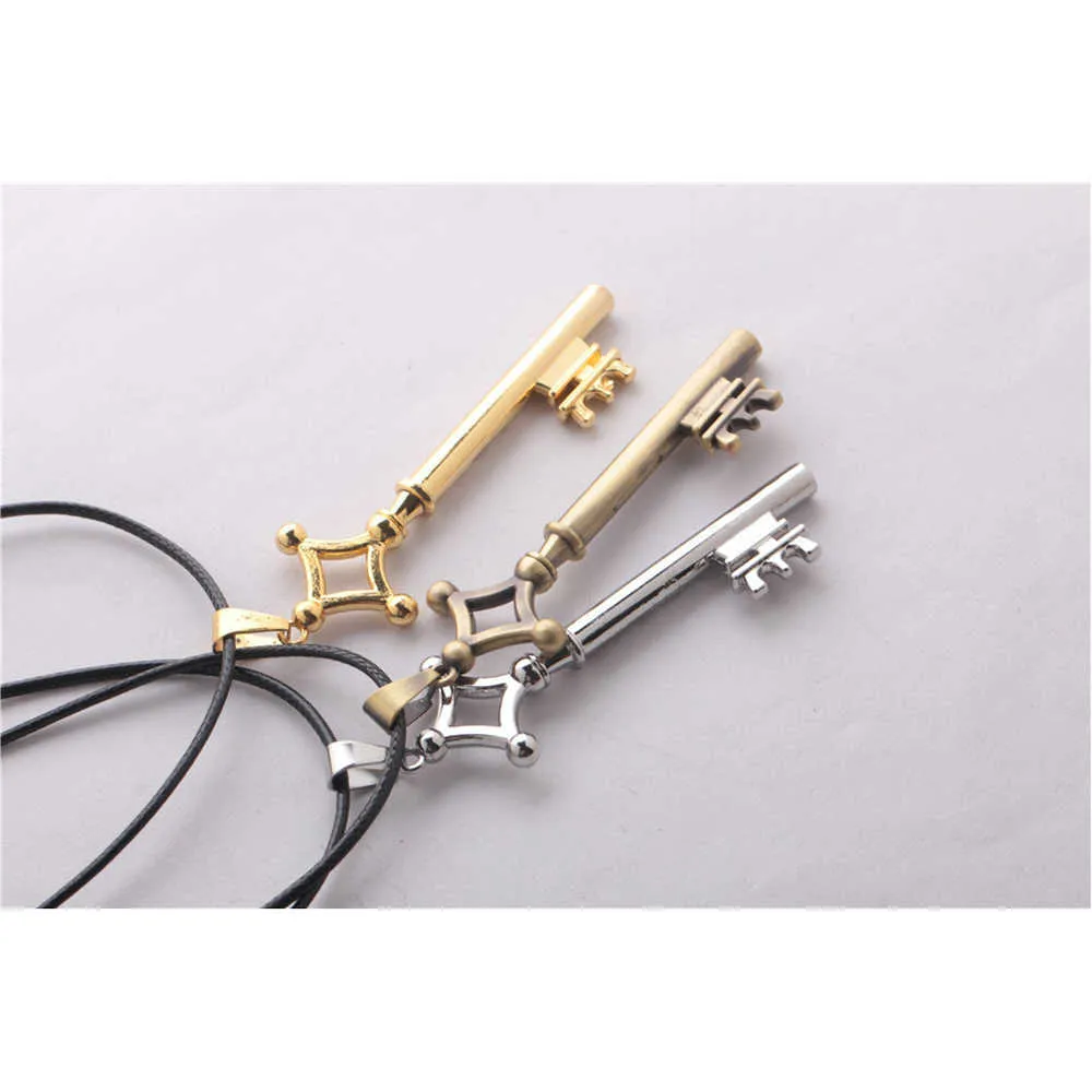 Anime Attack on Titan Erens ketting Shingeki No Kyoujin Key Pendant Aot Cosplay Vintage Retro Jewelry Whole3461115