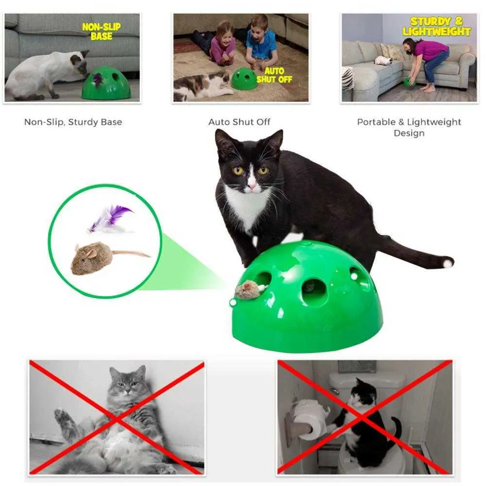 !! N Play Cat Toy Funny Automatique Smart Scratching Device Sharpen Claw Pop Play Training Fournitures pour animaux de compagnie 210929