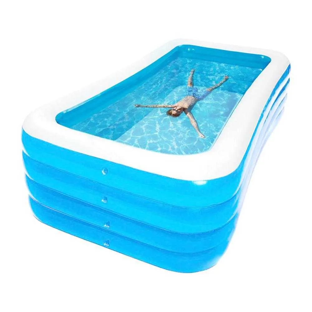Надувной бассейн 1518226305M 34 слоя утолщенные летние водные игры на открытом воздухе Надувные бассейны для взрослых детей X0711974314